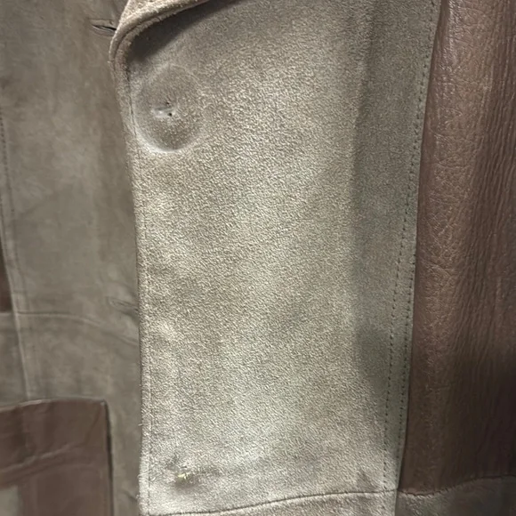 Brown Leather and Suede Jacket